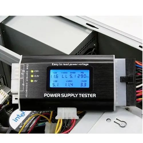 

Original Factory Outlet ATX Power Supply Tester 20 24 Pin Sata LCD PSU HD ATX BTX Voltage Test Source Free Shipping