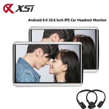 

XST 10.6 inch Android 6.0 Car Headrest Monitor WIFI HD 1080P Video IPS Touch Screen Support MP5/USB/SD/FM/IR/Bluetooth/Speaker