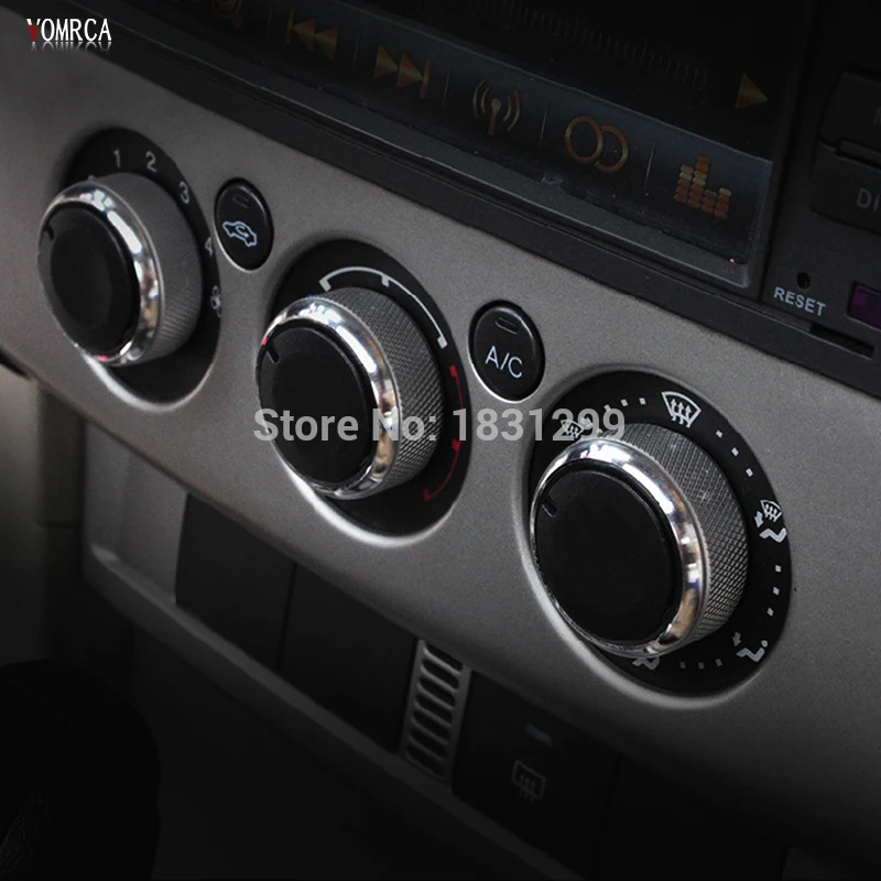 

For Ford Focus 2 MK2 Focus 3 MK3 Mondeo Sedan 3 Pcs Classic Design Aluminum Alloy Handle Air Conditioner AC Knob Control Button