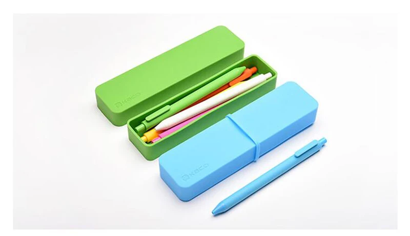 KACO PURE Silicone Stationery Pencil Case Creative Anti-Static Protect Pencils Candy Case Pencil Pencil Case+1 Black Gel Pen