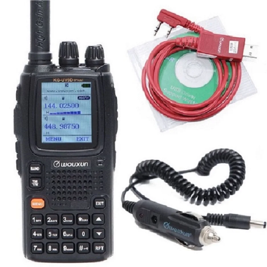 Wouxun KG-UV9D Plus Two-Way Radio Dual-Band 7 Bands Included Air Band Cross Band Repeater add USB Programming Cab Car Charger Wouxun KG-UV9D Plus Two-Way Radio Dual-Band 7 Bands Included Air Band Cross Band Repeater add USB Programming Cab Car Charger