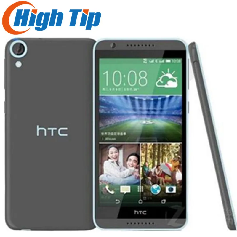 htc Desire 820 мобильный телефон с двумя sim-картами, четыре ядра, 5,5 дюймов, Qualcomm, Android 4,4, 13,0 МП ram, 2 Гб rom, 16 ГБ, отремонтированный телефон