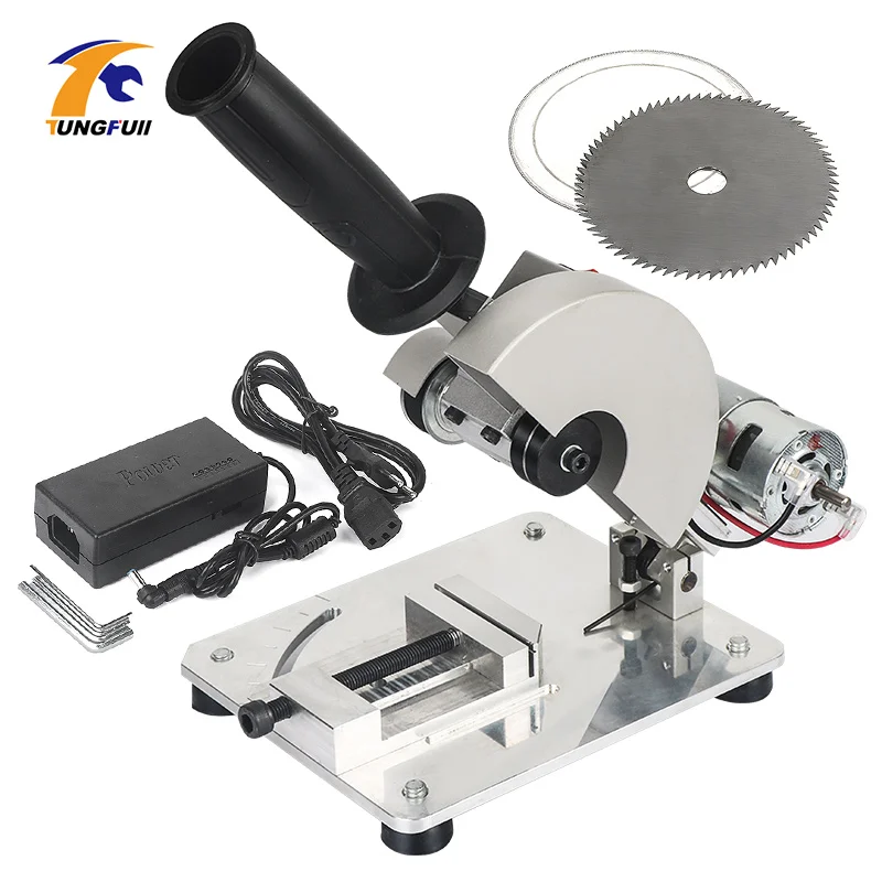 DIY Drill Micro Cutting Machine Mini Small Aluminum Alloy Table Saw Cutting Aluminum Machine Stainless Steel Copper Electric Saw