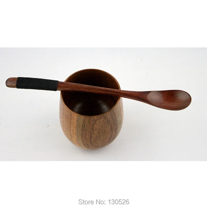 2 шт. новая деревянная ложка из бамбука для кухни, суповая ложка креативная Резьбовая головка деревянная чайная ложка для еды посуда кухонные принадлежности