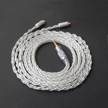 

OKCSC 576 Core Replacement Earphone Cable MMCX Connector OFC Single Crystal Copper Silver Plated for se215/se535 SONY XBA-Z5