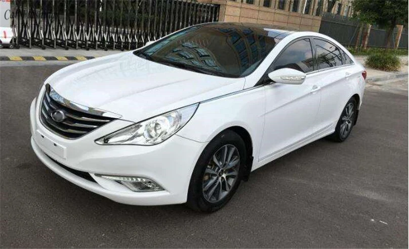 Автомобиль мигает для hyundai Sonata 8 2013- вождения DRL дневные ходовые огни противотуманная фара РЕЛЕ Светодиодный дневной свет Стайлинг супер белый