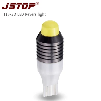 

JSTOP T15 3D led Reverse Lights bulbs white Reverse lamps 12-24v NO errors canbus car Reverse bulb T15 led w16w External Lights