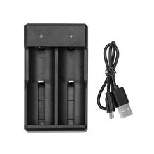 

Universal USB Dual Battery Charger For 18650 26650 16340 14450 18350 18500 3.7V Rechargeable Li-ion battery