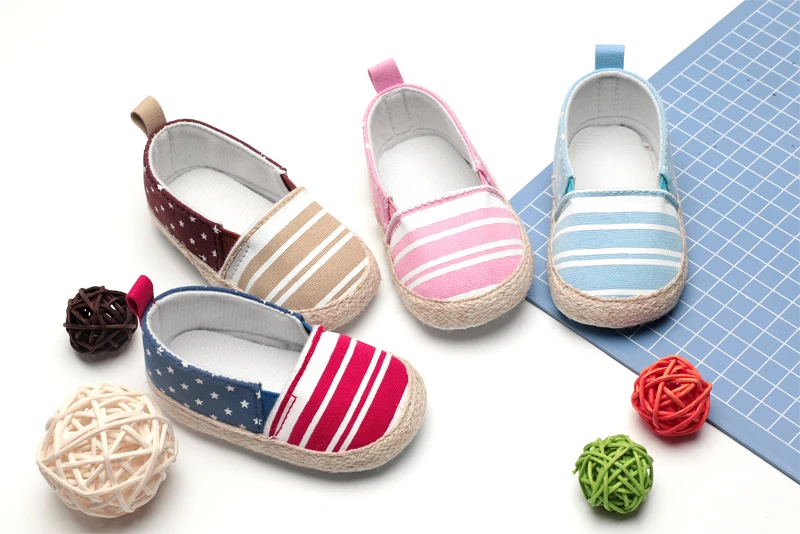 Brand New Style Newborn Toddler Baby Girls Boys Kids Moccasins Infant First Walkers Classic Casual Shoes Soft Soled Cotton