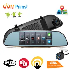 AMPrime Auto DVR 3G di Tocco Dello Specchio Della Macchina Fotografica 7 “Full HD 1080 P Dash Cam Video Registratore della Macchina Fotografica del Android specchio Retrovisore GPS Cancelliere