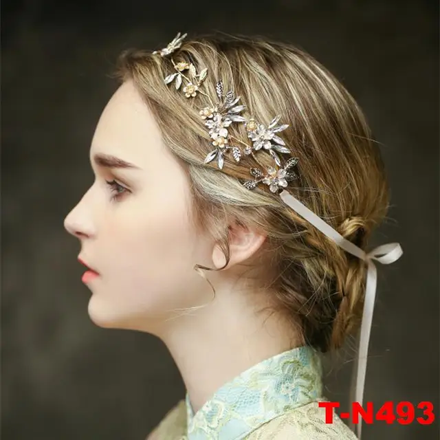 pretty hair slides vintage wedding bridal bride crystal floral hair
