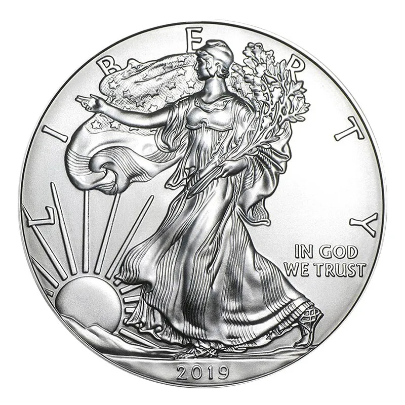 

2019 American $ 1 coin 1 oz Eagle Silver real Coin