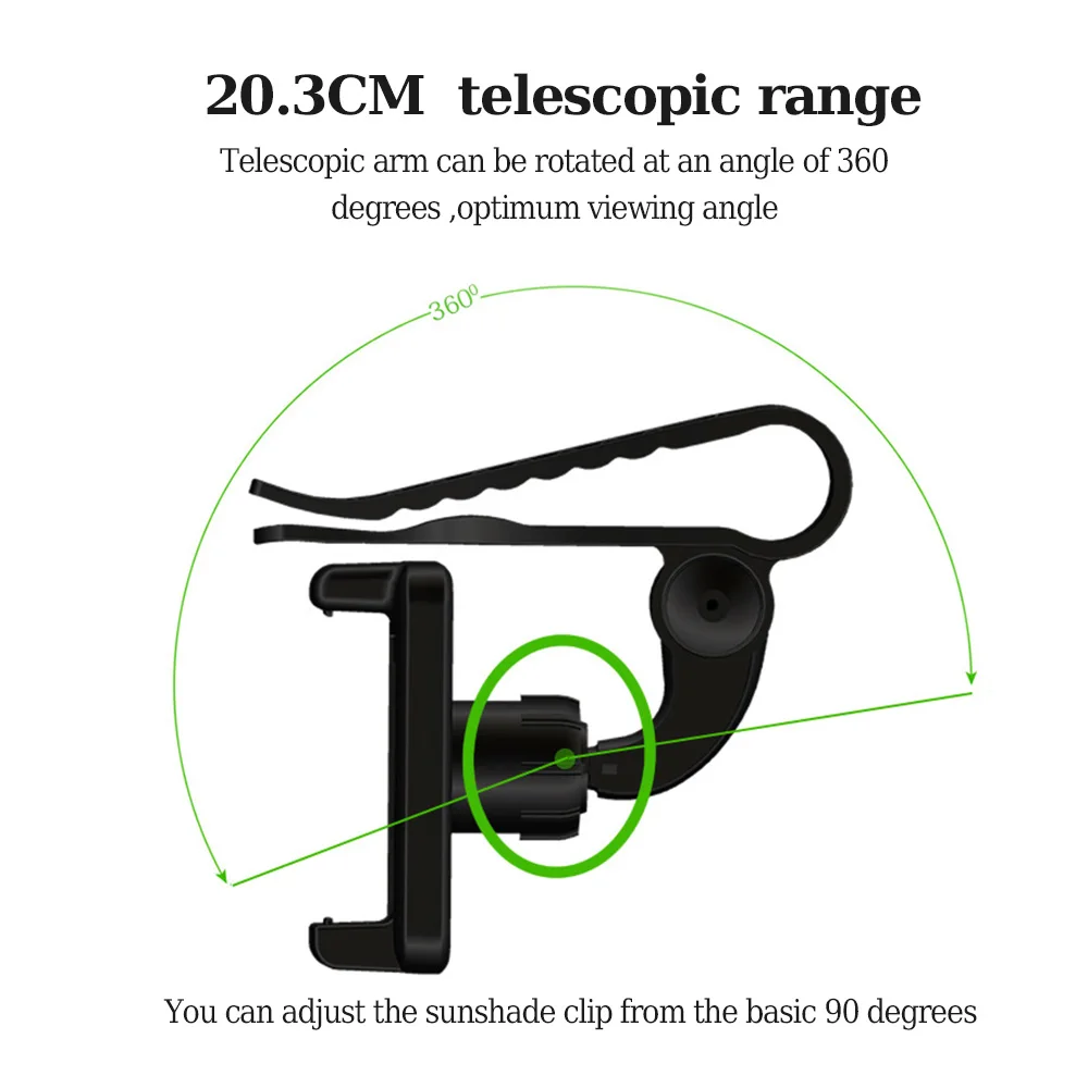 Универсальный автомобильный солнцезащитный козырек держатель для телефона Подставка для samsung для мобильного телефона iPhone gps PDA MP4 цифровая камера-Регистратор вращающийся на 360 градусов