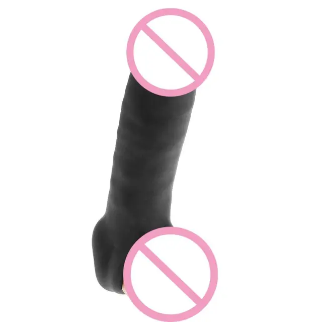 Sex shop products condoms Erotic Penis sleeve Big Penis Extender Enlarger Penis Sheath Cock Enhancer Ball Stretch Sleeve Girth 3