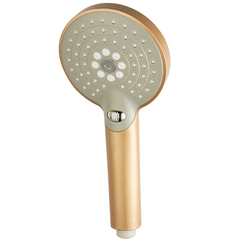 3 Modes Gold Pressurized Nozzle Shower Head ABS Bathroom Accessories