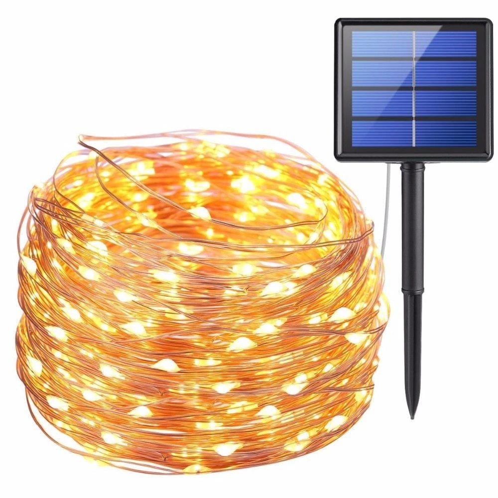 

LED Outdoor Solar Lamps 11m 21m 100/200 LEDs DIY String Lights Fairy Holiday Christmas Party Garland Solar Garden Lights