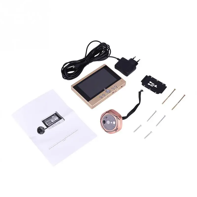 

5'' LCD WiFi Digital Door Viewer Phone Doorbell Intercom IR Night Vision Door Viewers EU Plug 100-240V High Quality