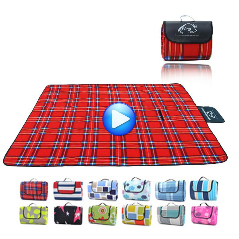 

Large Foldable Stripe Picnic Blanket Waterproof and Sand proof Camping Beach Mat for Outdoor Use, for Baby Playing Indoor