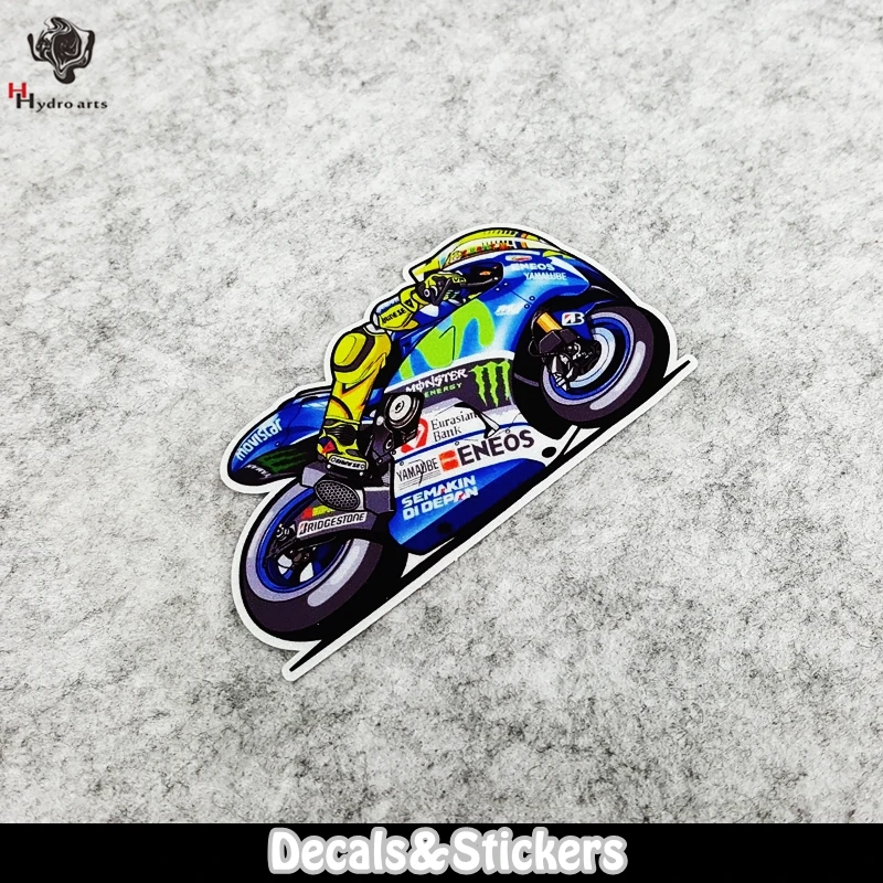 

NO.L078 46# Rossi Q Motorcycle 3M Reflective Stickers MOTO GP Glass Sticker Waterproof Decals Racing Motorcycle Helmet