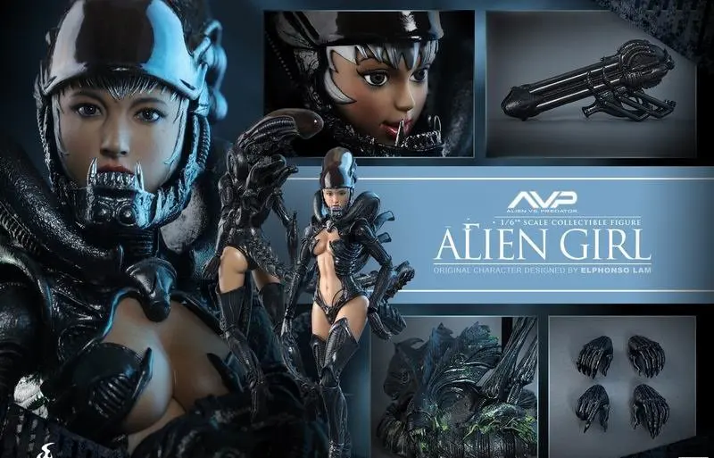 

HT HAS002 Hot Angel Series 1/6 AVP Alien VS Predator Alien Girl 12" Collectible Action Figure