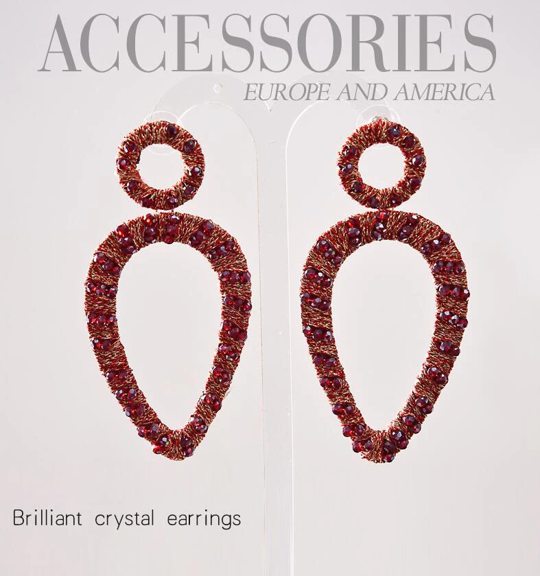 

Bohemia Big Water Drop Hanger Earring For Women 2019 New Fashion Design Simple Temperament Statement Earrings Oorbellen Hangers