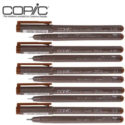 copic multiliner brown