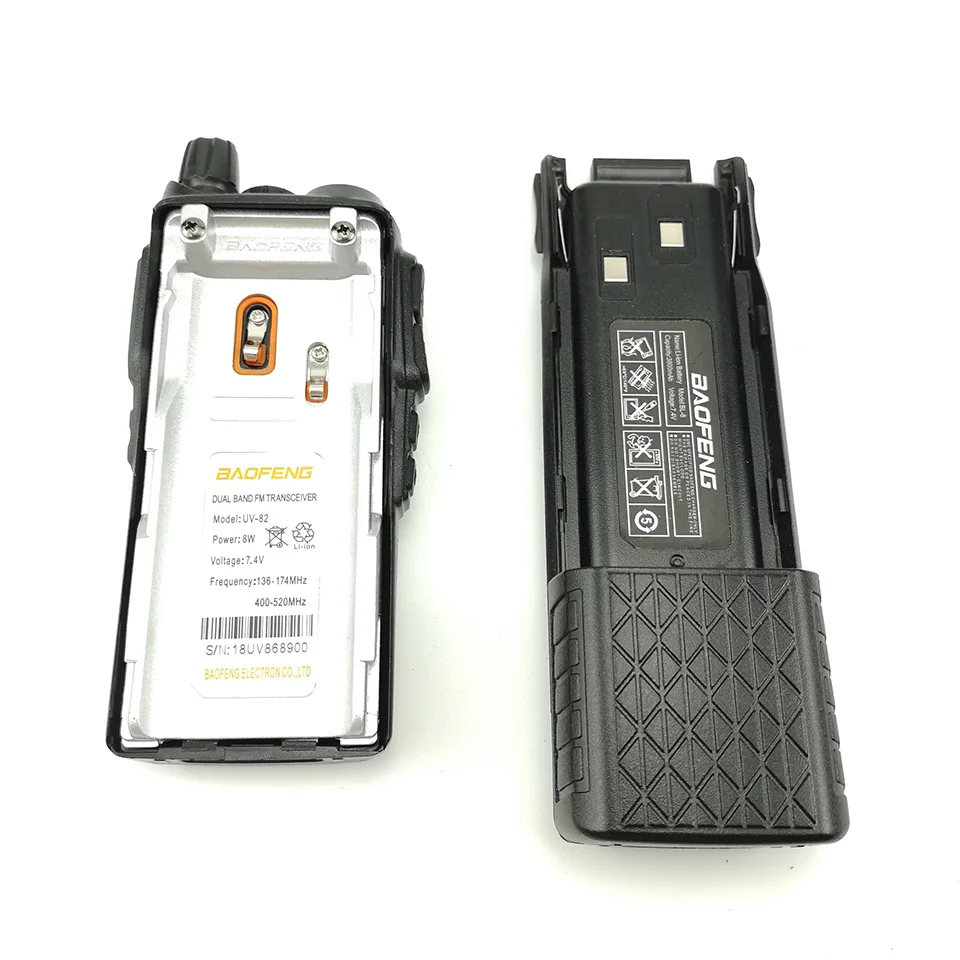 Baofeng UV-82 Plus Walkie Talkie 10 км Dual PTT 3800 мАч двухдиапазонный UV 82 портативный HF радиоприемник приемопередатчика CB радиостанция UV82