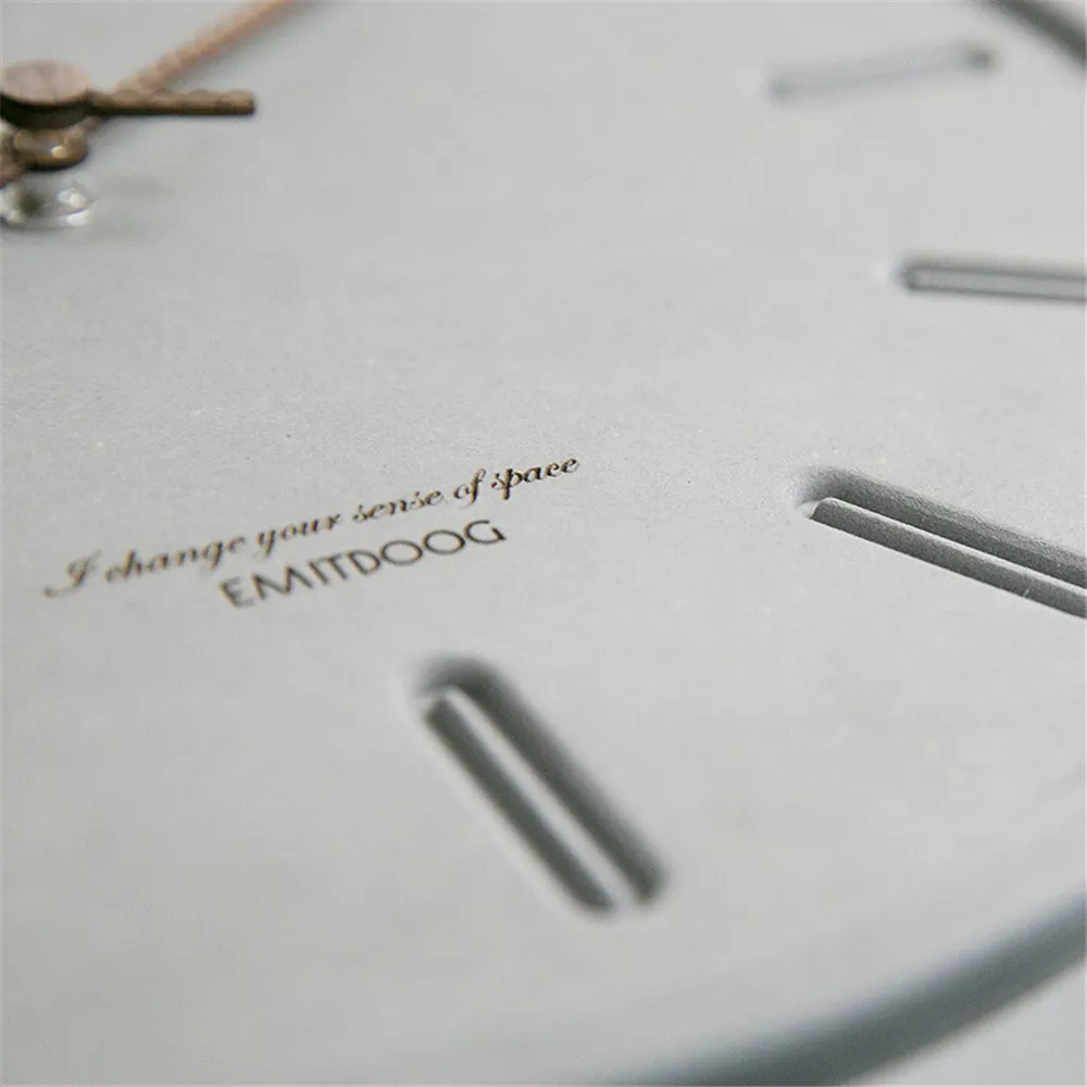 Шикарные современные МДФ настенные часы скандинавские круглые минималистичные модные серые черные художественные бесшумные часы Suzuki для кафе домашний декор