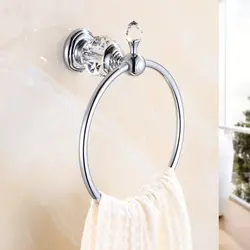 Настенный хромированный Ванная комната Ванна Полотенца кольцо вешалка для полотенец отель домой вешалка на стену держатель для хранения
