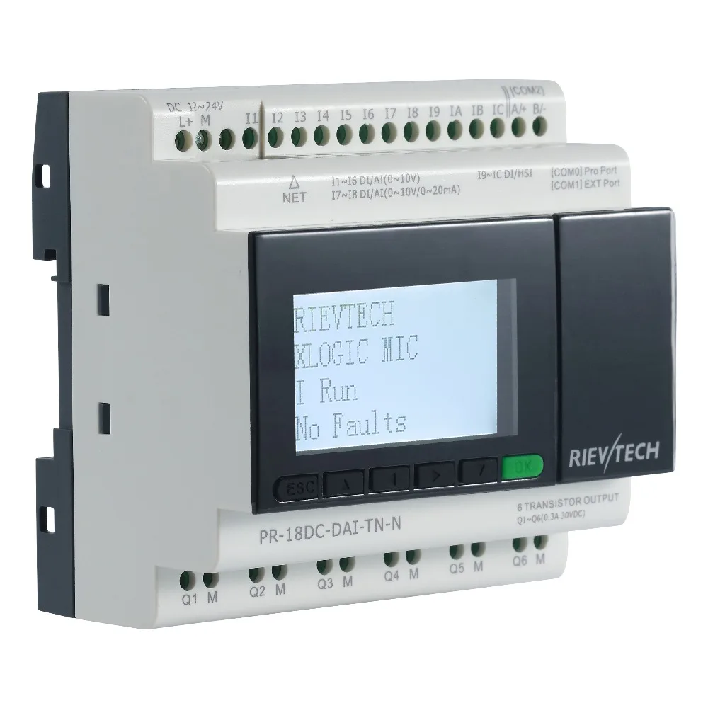 

New Ethernet PLC,ideal solution for remote control&monitoring&alarming applications,Industry 4.0 controller,PR-18DC-DAI-TN-N