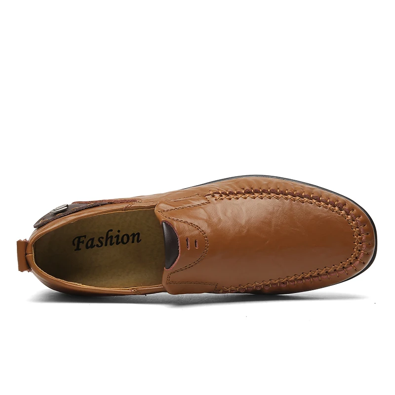 VESONAL/ г.; Летние удобные мягкие мужские туфли лоферы из натуральной кожи; мужские мокасины на плоской подошве; повседневная обувь для вождения