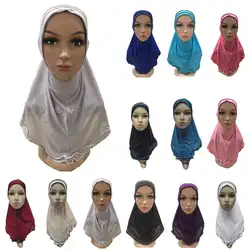 Цельнокроеный мусульманский хиджаб Amira, женский головной платок, жабо, шаль, накидка, шапка, шапка, исламский тюрбан, полное покрытие
