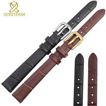 

Genuine leather bracelet womens fashion watchband mini thin wristwatches band 6mm 8mm 10mm 12mm 14mm small watch strap