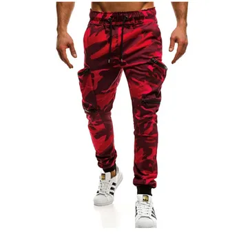 

Men's camouflage pants multi-pocket zipper jogging casual hip-hop pants military camouflage pants overalls men's pants