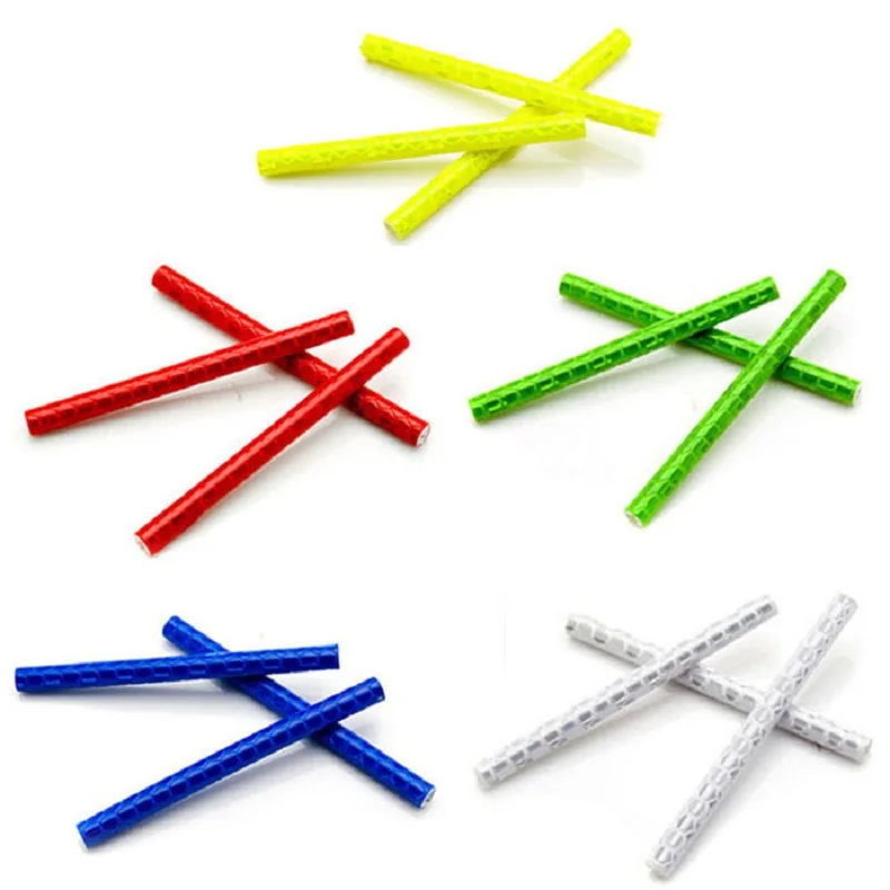 

12Pcs Bicycle Mountain Bike Riding Wheel Rim Spoke Mount Clip Tube Warning Light Strip Reflector Reflective Outdoor 75mm