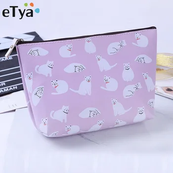 

eTya Animal Cartoon Cosmetic Bag Travel Organizer Portable Women Beauty Pouch Toiletry Small Purse Makeup Pouch Make Up Wash Bag