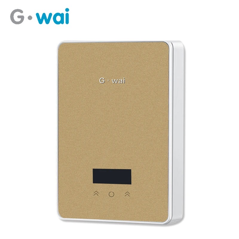 GWAI Instantaneous Water Heater Wall Mounted Instant Tankless Electric Toilet Kitchen Faucet Water Heaters Gold Calefactor 