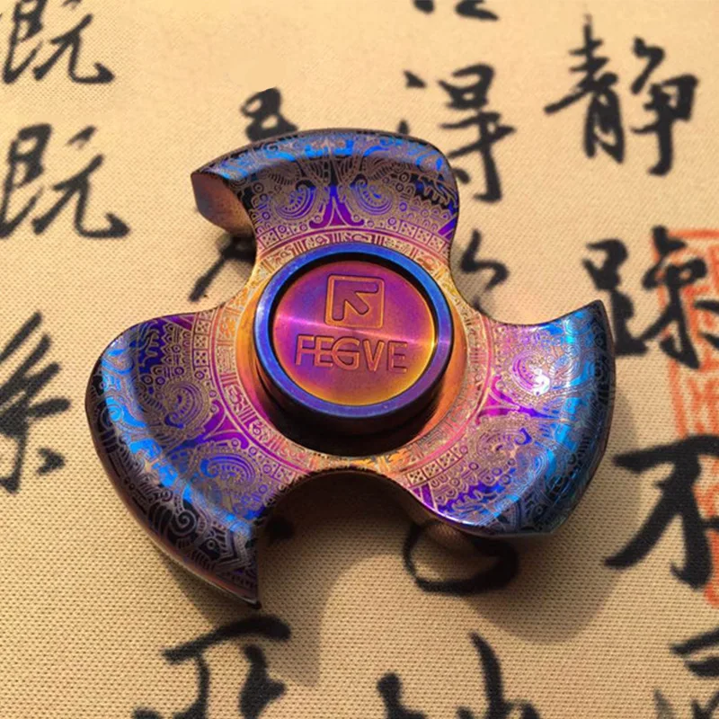 Fidget Spinners Metal Adult Tri Hand Spinner Gyro Spinning Top Stress Relief EDC Beyblade Finger Toys