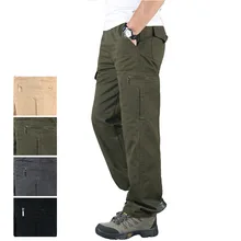 KEGZEIR осень зима рабочие тактические брюки мужские повседневные военные мужские брюки длинные хаки черные брюки карго Broek Mannen