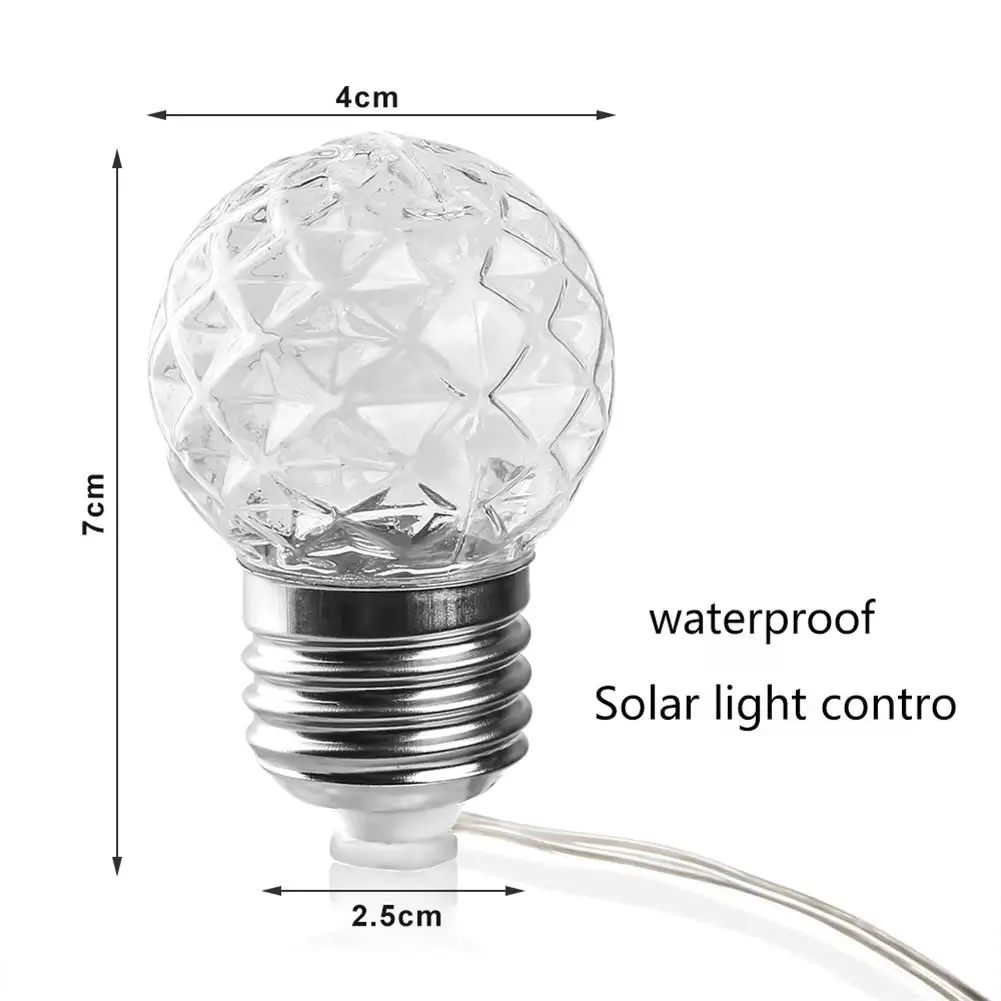 4m 10Led Solar Lamps LED Fairy Lights For Outdoor Lighting Of Outdoor Garden Yard LED Home Decor Lamp Christmas Festoon