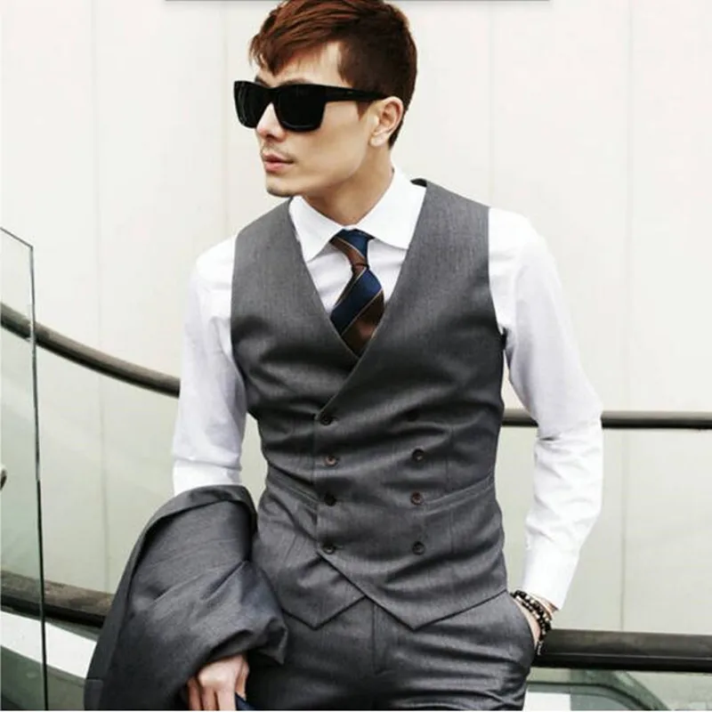 Online Buy Wholesale mens double breasted vest from China mens double