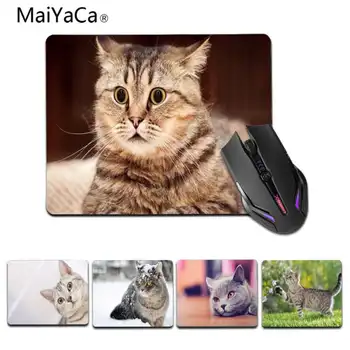 

MaiYaCa In Stocked Grey striped cute cat Beautiful Animal Mouse Mat Size 18X22CM 25X29CM rubber Mouse pad