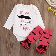 2pcs New Toddler Kids Baby Girl Romper Shirts+Leg Warmer Clothes Bodysuit Outfit Set
