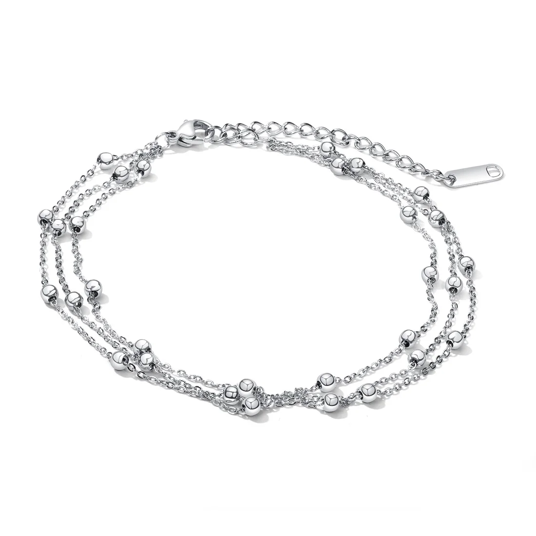 

JHSL Foot Ankle Bracelets for Women Female Anklets Silver Rose Gold Color Stainless Steel Fashion Bohemian Jewelry