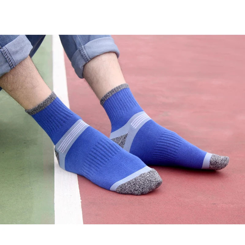 1 пара высокого качества повседневные носки для мужчин цветные хлопковые Компрессионные носки Calcetines Hombre Дышащие Короткие носки