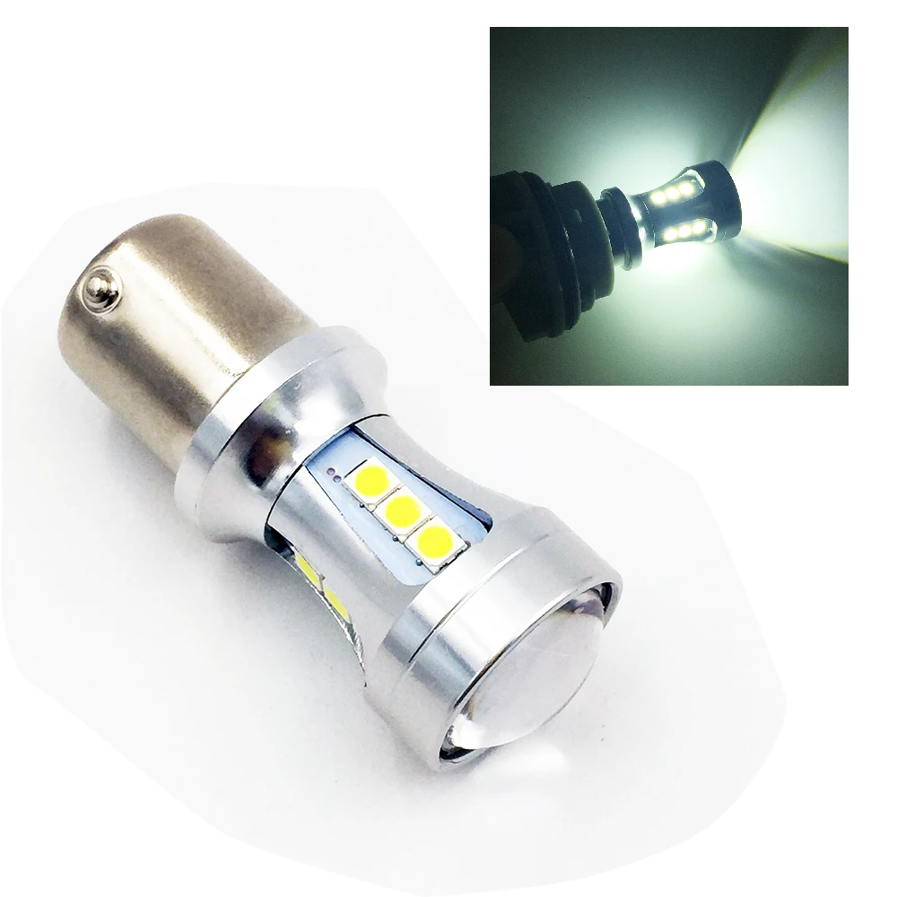 YSY 2 шт. 1156 BA15S S25 3030 18smd Canbus без ошибок SMD белые светодиодный ные лампы P21W Поворотная