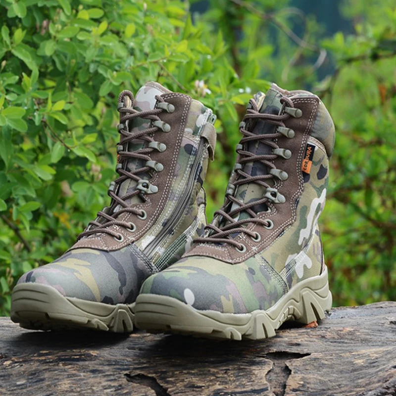 

Combat Shoes Men's Tactical shoes US Army Male Autumn And Winter Desert Boots For Military Enthusiasts Marines hiking shoes