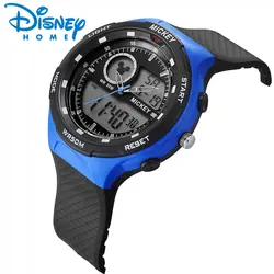 Disney цифровые детские часы для мальчиков 50 мм водостойкие детские спортивные наручные часы с будильником Дата Дисплей Микки Маус мужские