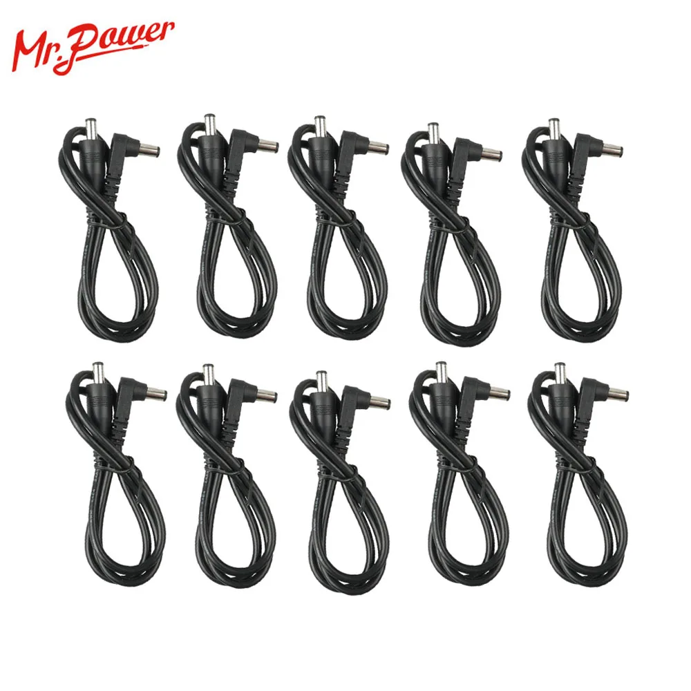 

10Pcs 2.1 mm Guitar Effect Pedal DC Cable Sizing Black Guitar Effect Patch Power Lead Cord for Guitar Effect Pedal Power Supply