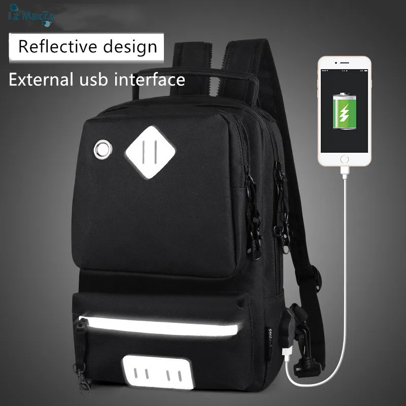 

Oxford USB Anti-theft Men's Small Backpack Shoulders Bag Schoolbag Travel Sports Backpacks Teenager Morral Hombre Tassen Rugzak
